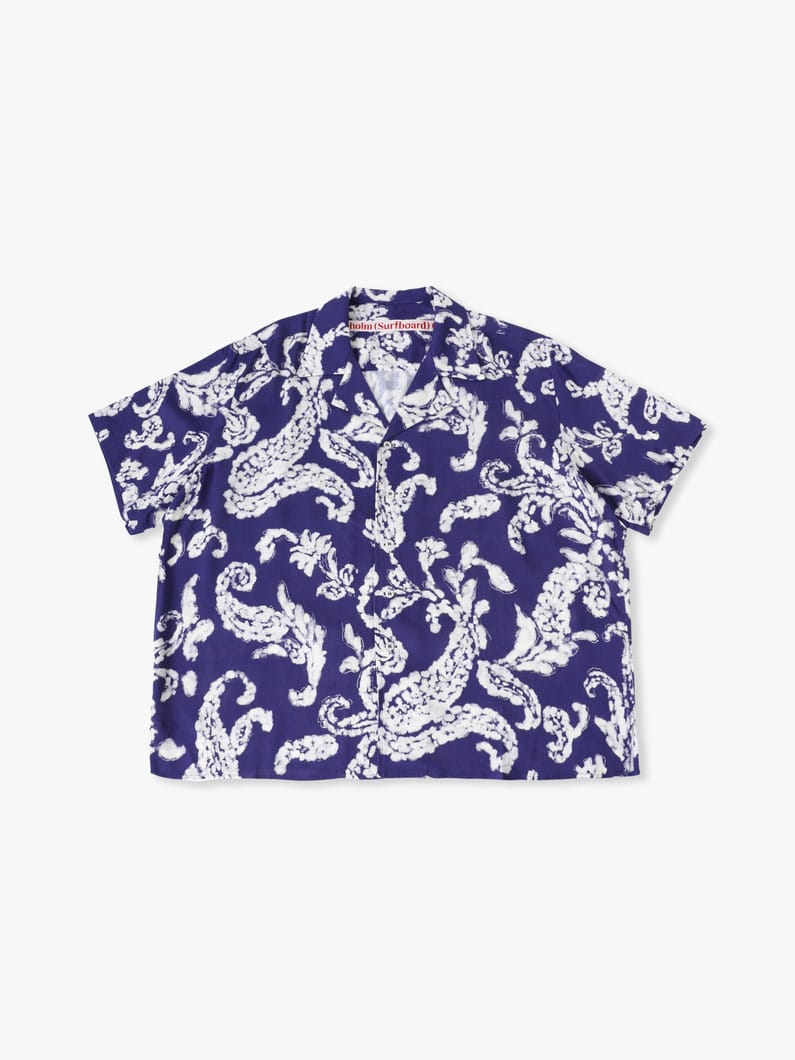 プリンテッド ショートスリーブシャツ 詳細画像 blue