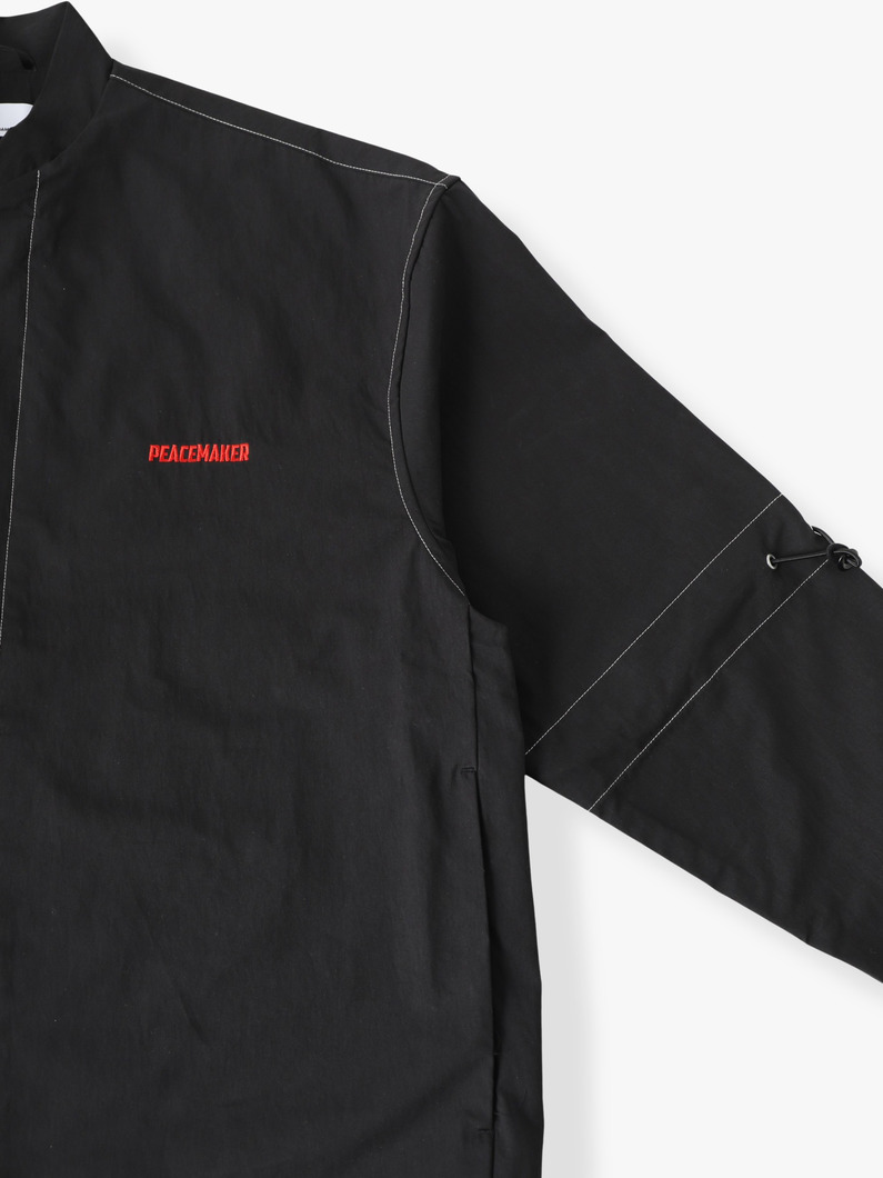 テック オーバーシャツ 詳細画像 black 2