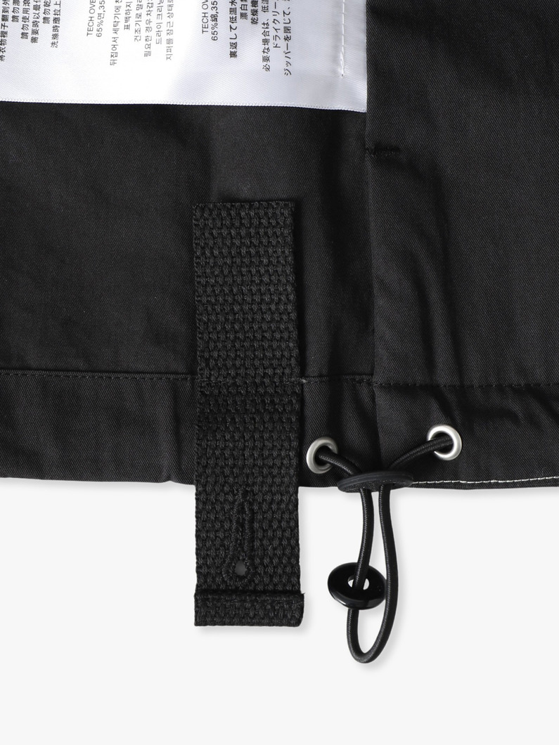 テック オーバーシャツ 詳細画像 black 4