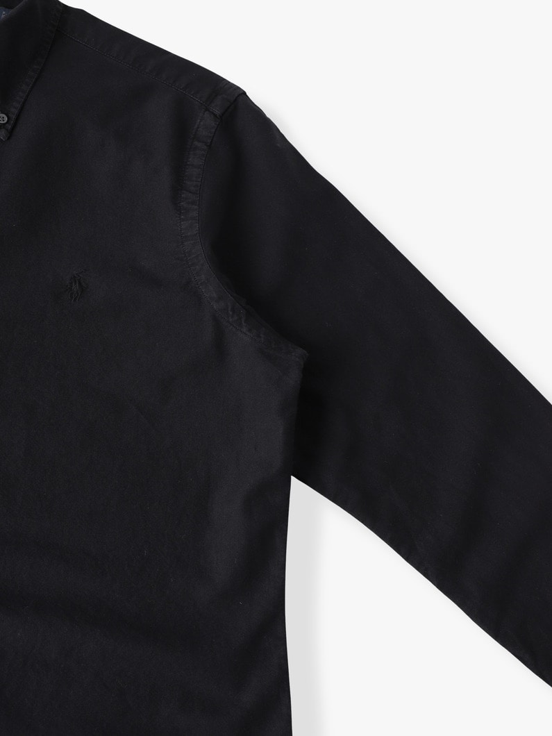 オックスフォード PPC ボタンダウンシャツ 詳細画像 black 2