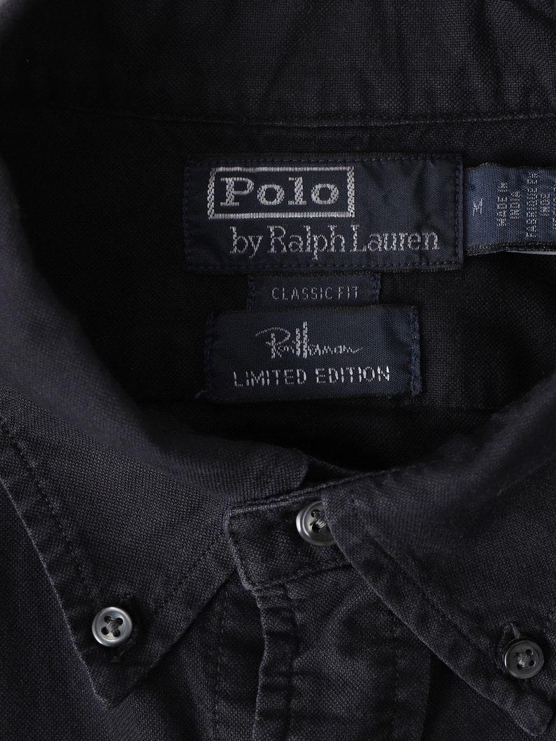 オックスフォード PPC ボタンダウンシャツ 詳細画像 black 3