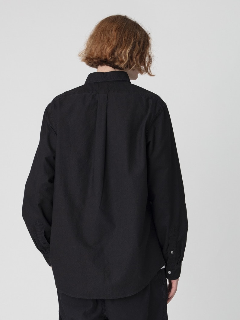 オックスフォード PPC ボタンダウンシャツ 詳細画像 black 2