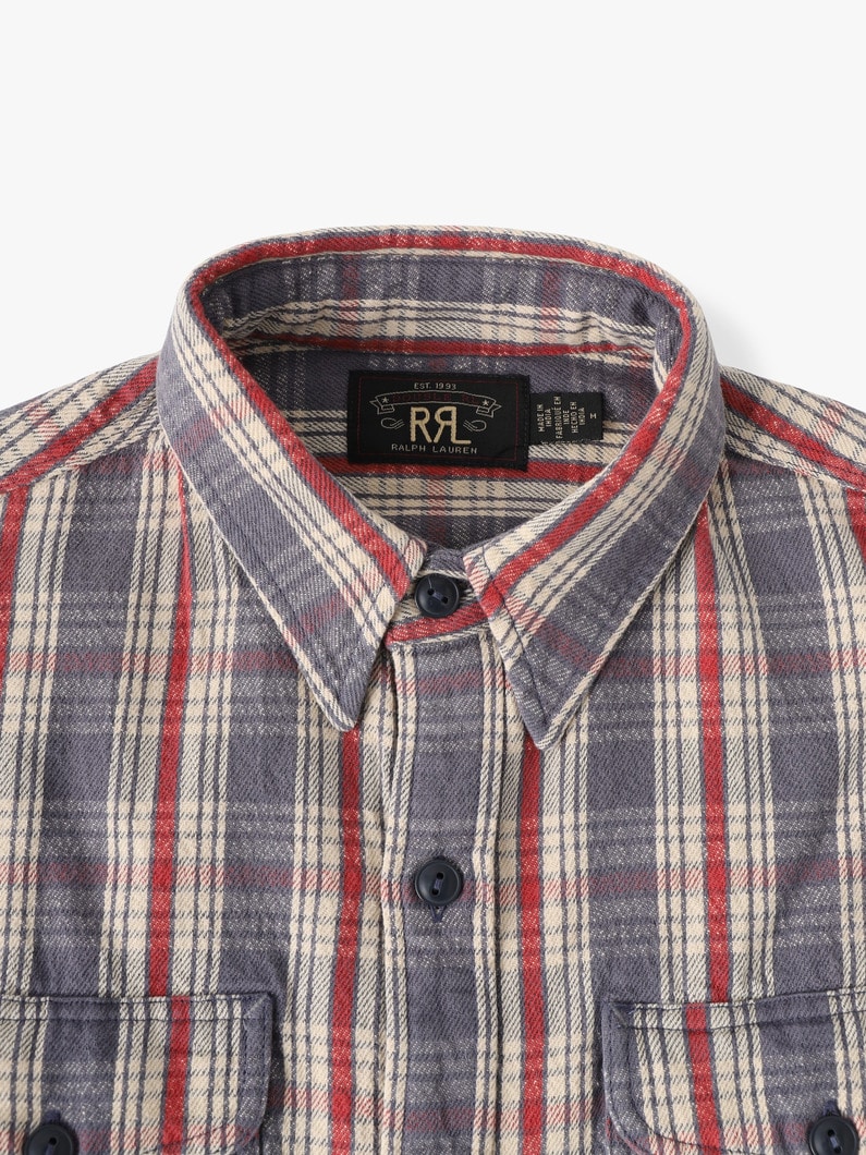 リー チェックシャツ 詳細画像 blue 3