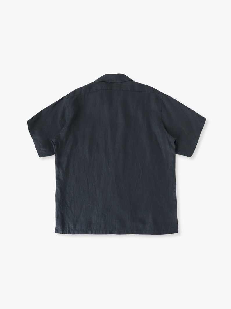 ジャパンリネン オープンカラー ショートスリーブシャツ 詳細画像 beige 1