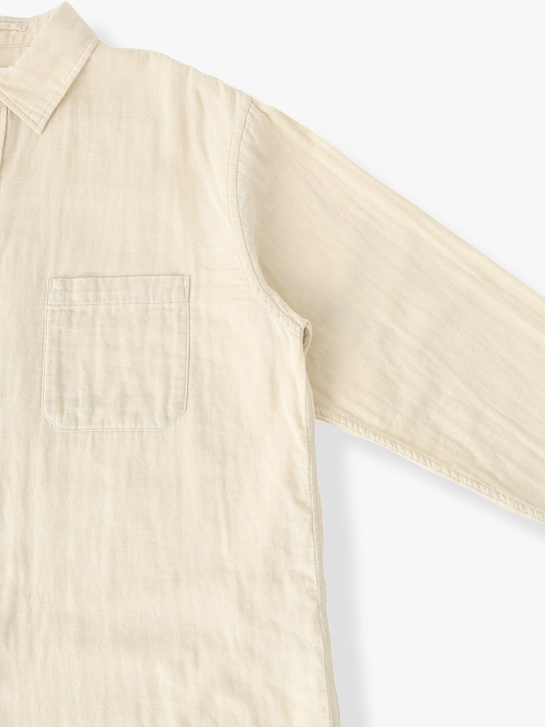 フェード ダブルガーゼ シャツ 詳細画像 beige 2