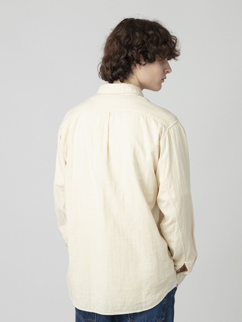 フェード ダブルガーゼ シャツ 詳細画像 beige 3