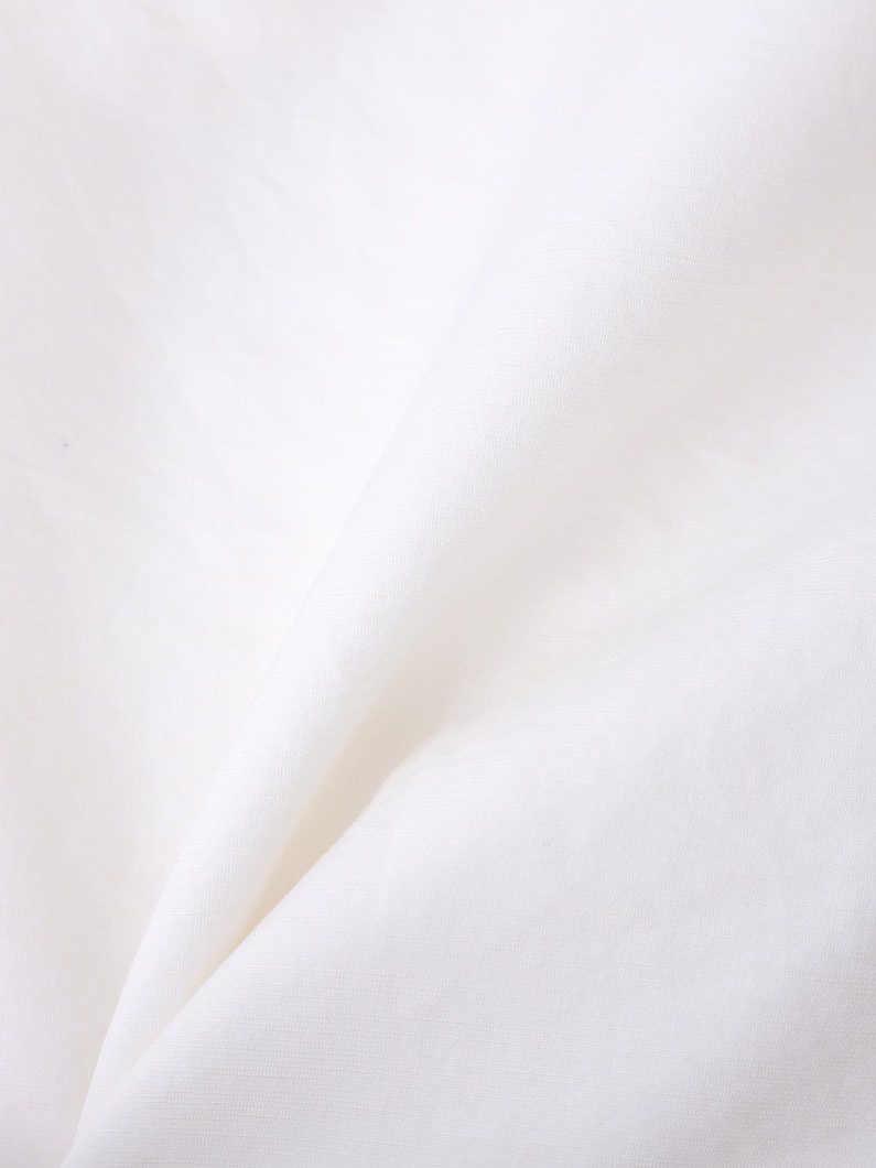 アルビニ リネン ブロードシャツ 詳細画像 white 3