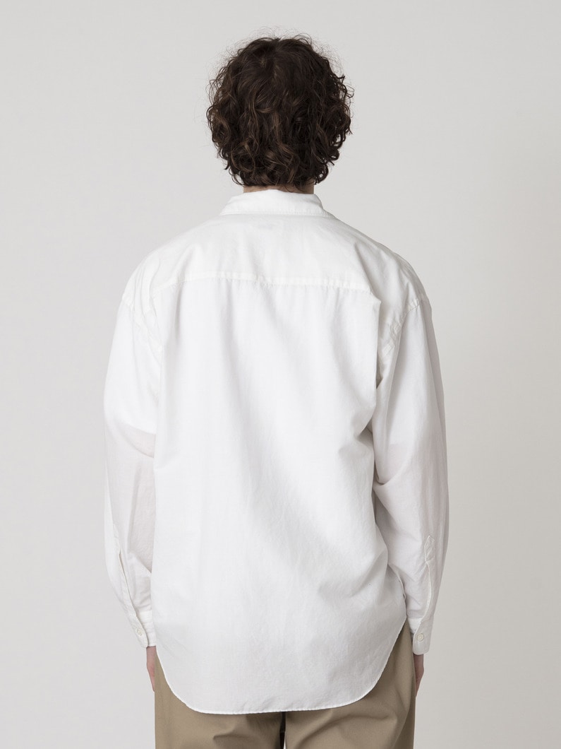 アルビニ リネン ブロードシャツ 詳細画像 white 3