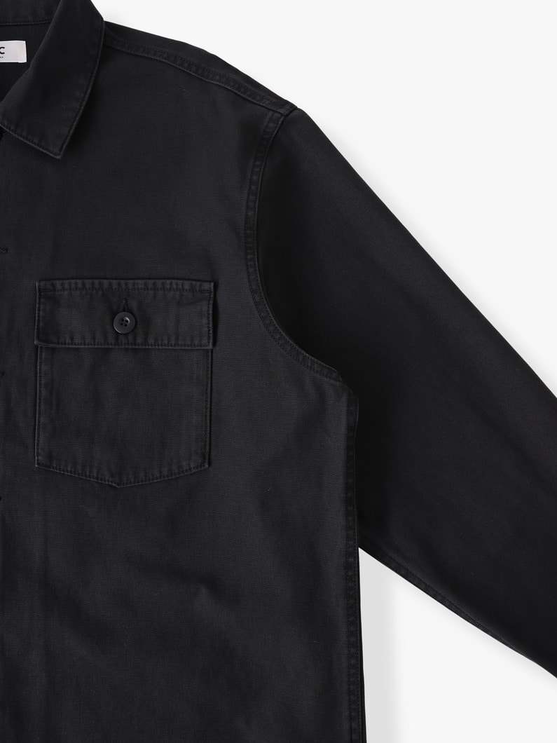 バックサテン ユーティリティ シャツ 詳細画像 multi 2