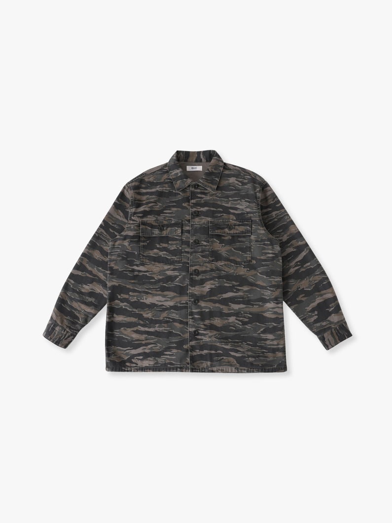 バックサテン ユーティリティ シャツ 詳細画像 multi 1