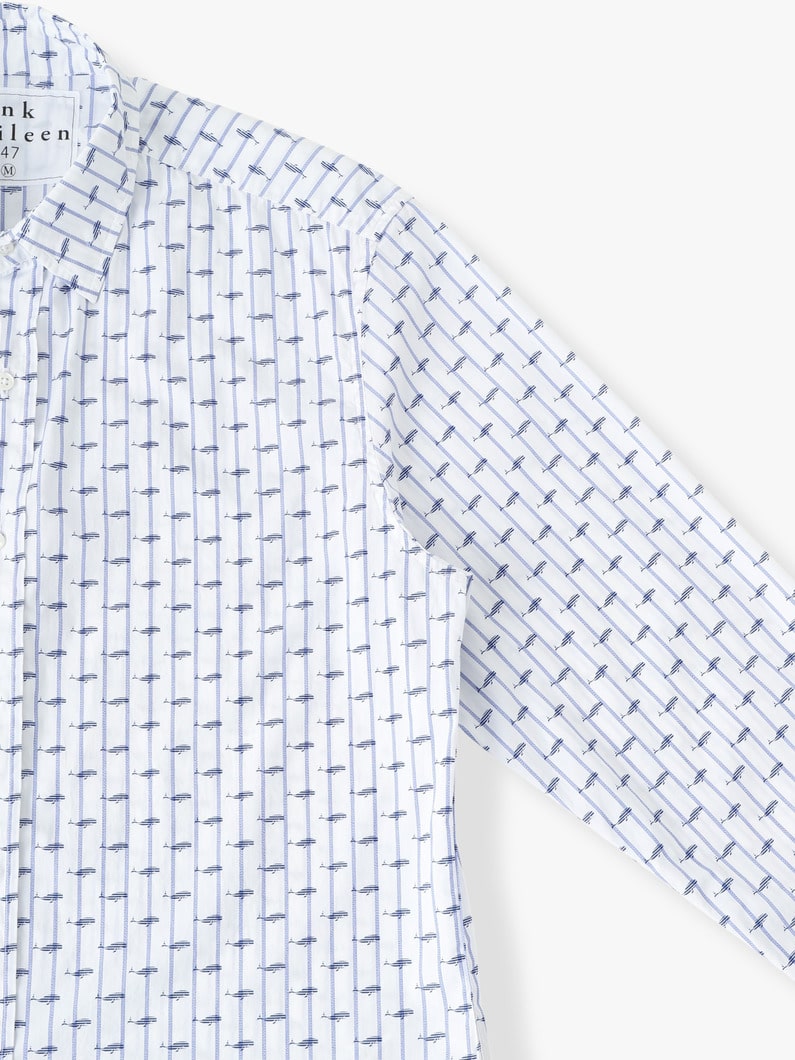 フィンバー STWH シャツ 詳細画像 white/navy 2