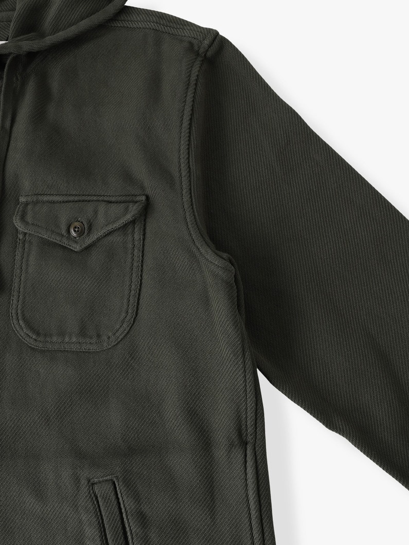 ザ フーデッド ブランケット シャツ 詳細画像 brown 2