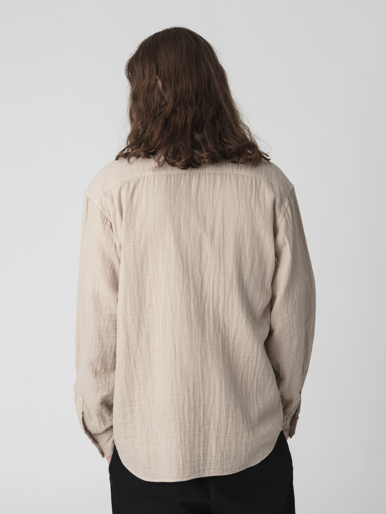 ダブルガーゼ シャツ 詳細画像 beige 2