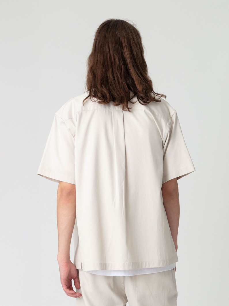 テンセルコットン オープンカラーシャツ 詳細画像 ivory 2