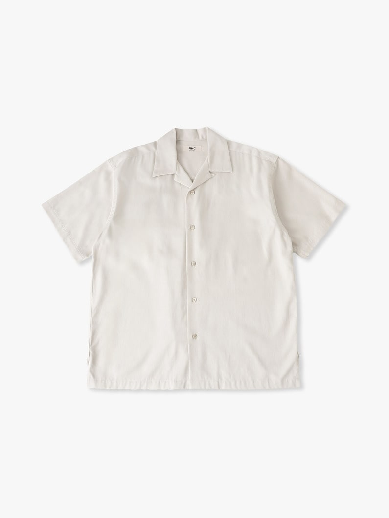 テンセルコットン オープンカラーシャツ 詳細画像 ivory 3