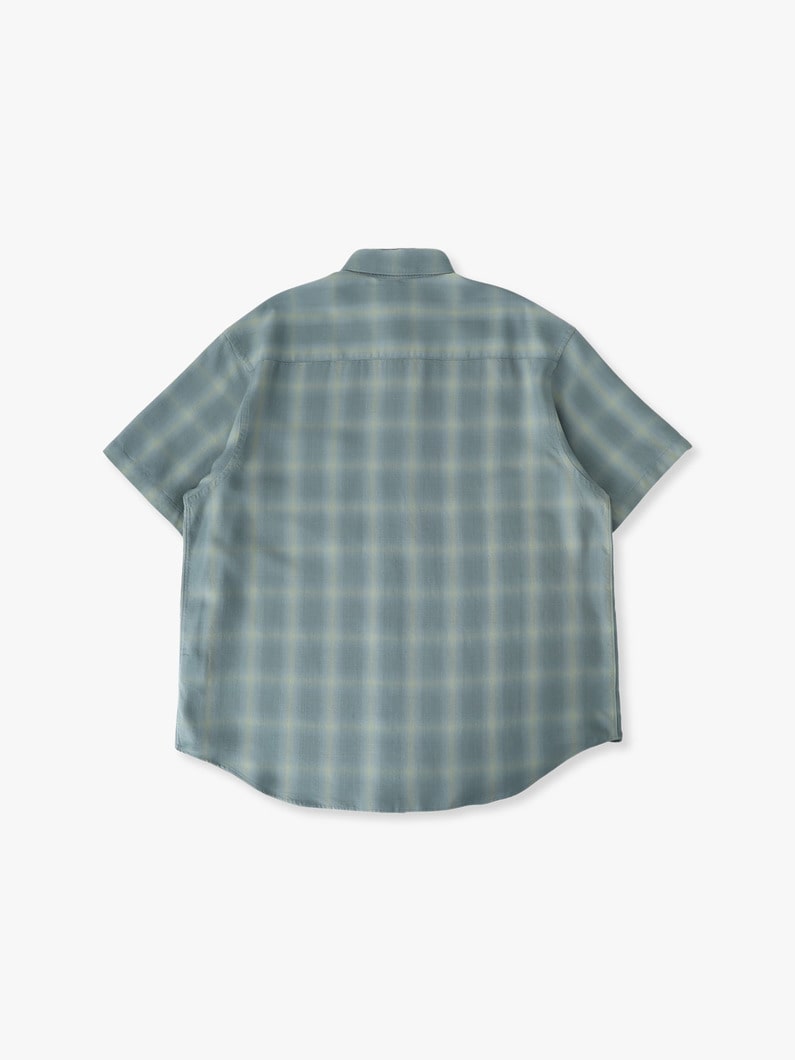 テンセル オンブレチェック ショートスリーブシャツ 詳細画像 blue 1