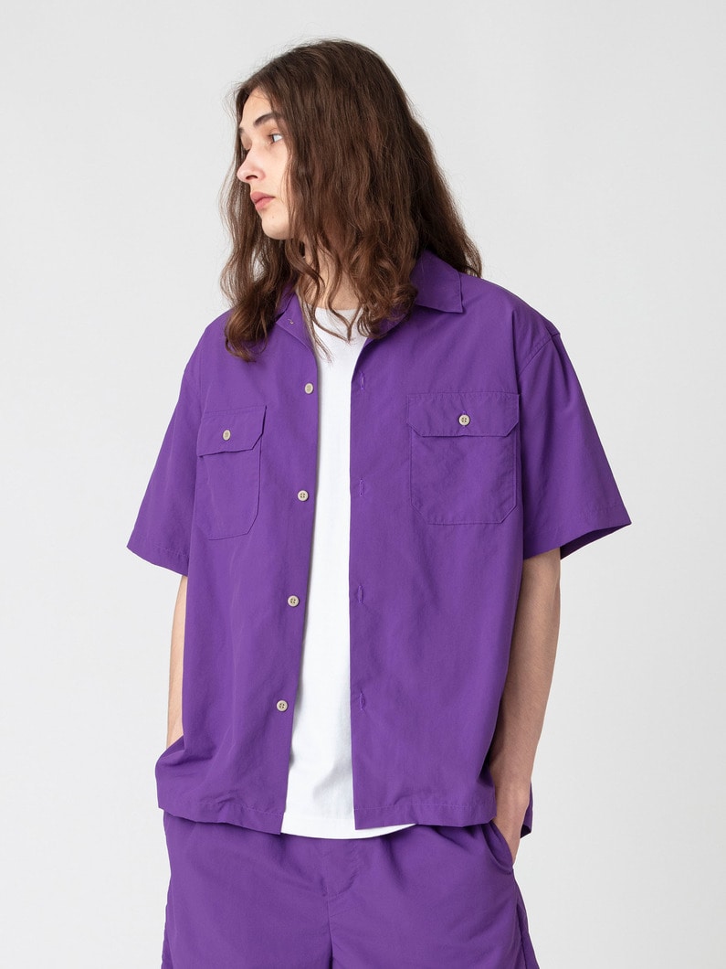 サプレックスナイロン ワーク ショートスリーブシャツ 詳細画像 purple