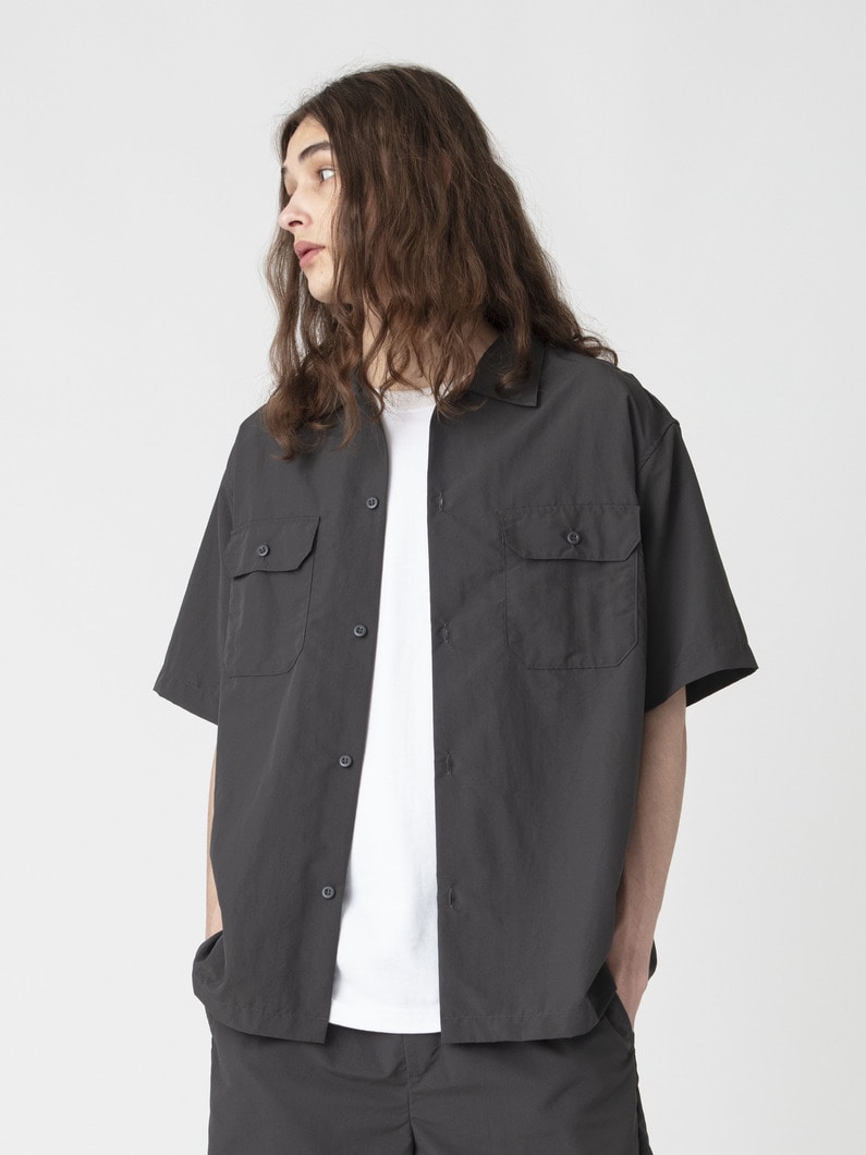 サプレックスナイロン ワーク ショートスリーブシャツ 詳細画像 charcoal gray