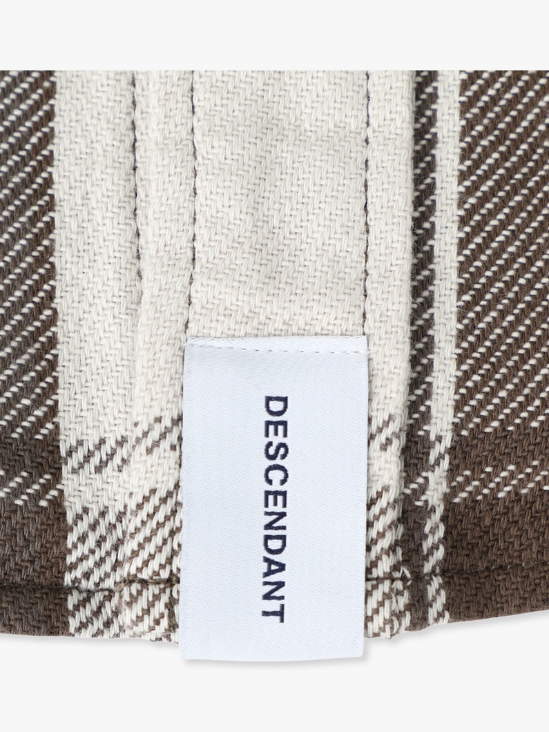 バンニング プレイド シャツ 詳細画像 brown 3