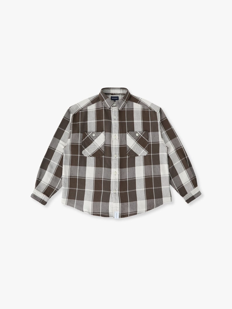 バンニング プレイド シャツ 詳細画像 brown 1