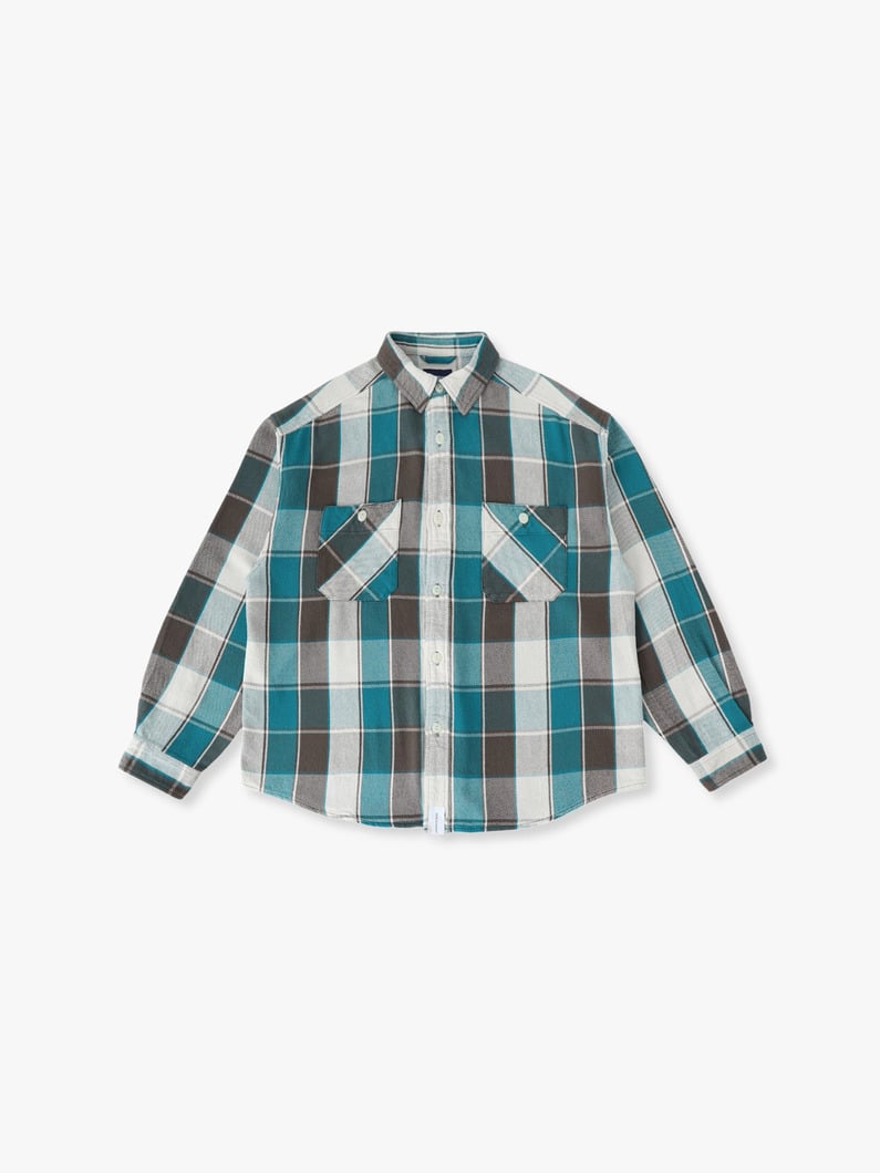 バンニング プレイド シャツ 詳細画像 blue