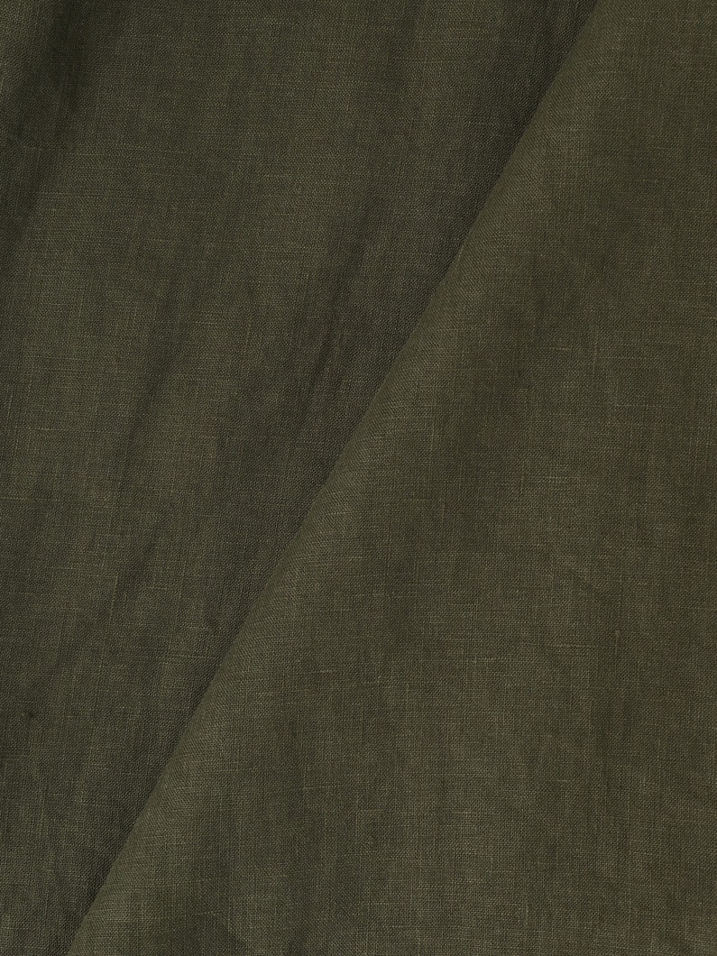 リネン エンブロイダリー ショートスリーブシャツ 詳細画像 olive 4