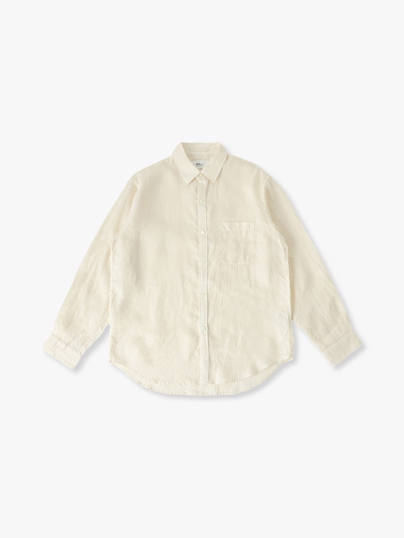 ウォッシュドリネン シャツ 詳細画像 ivory 4