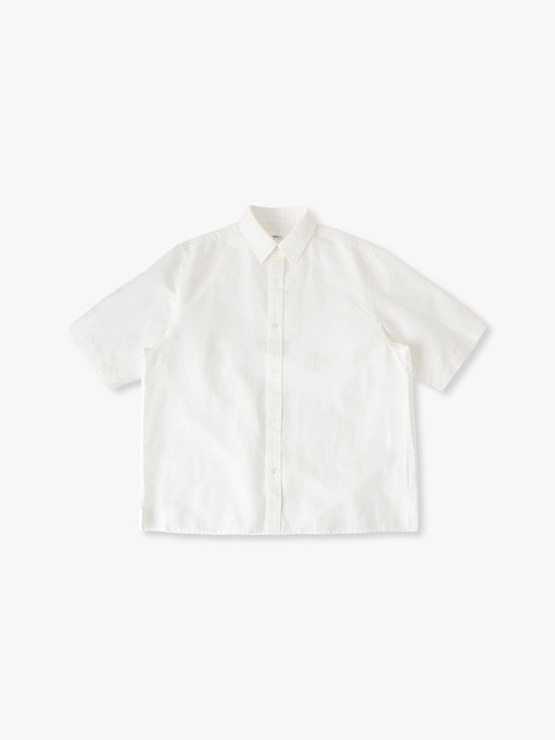 アリビニリネン ショートスリーブシャツ 詳細画像 white