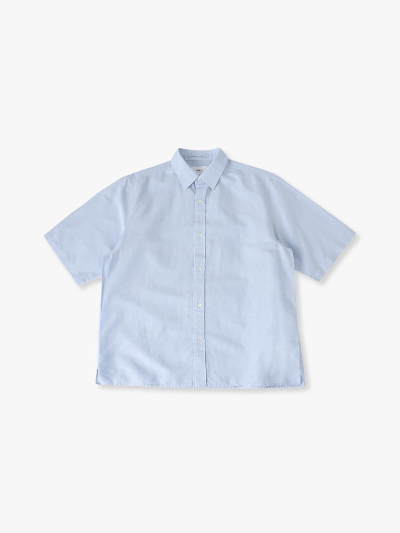 アリビニリネン ショートスリーブシャツ 詳細画像 light blue