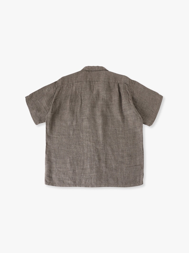 クラシックリネン ショートスリーブシャツ 詳細画像 brown 1