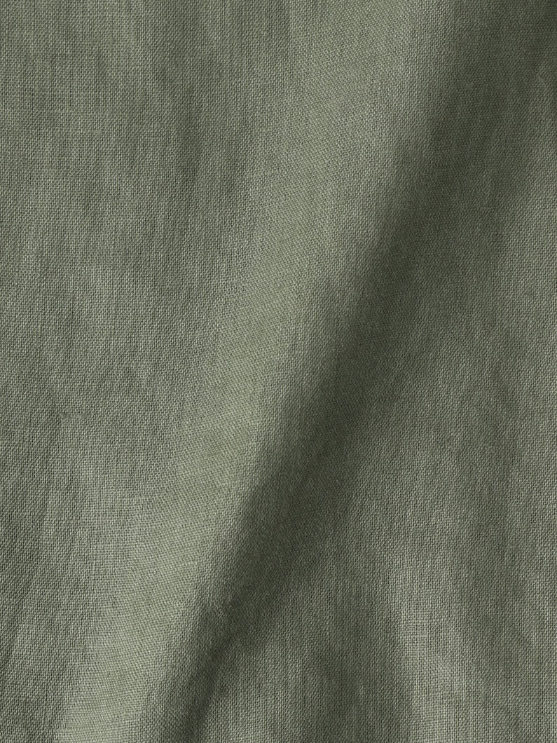 エンブロイダリー リネン ショートスリーブシャツ 詳細画像 olive 3