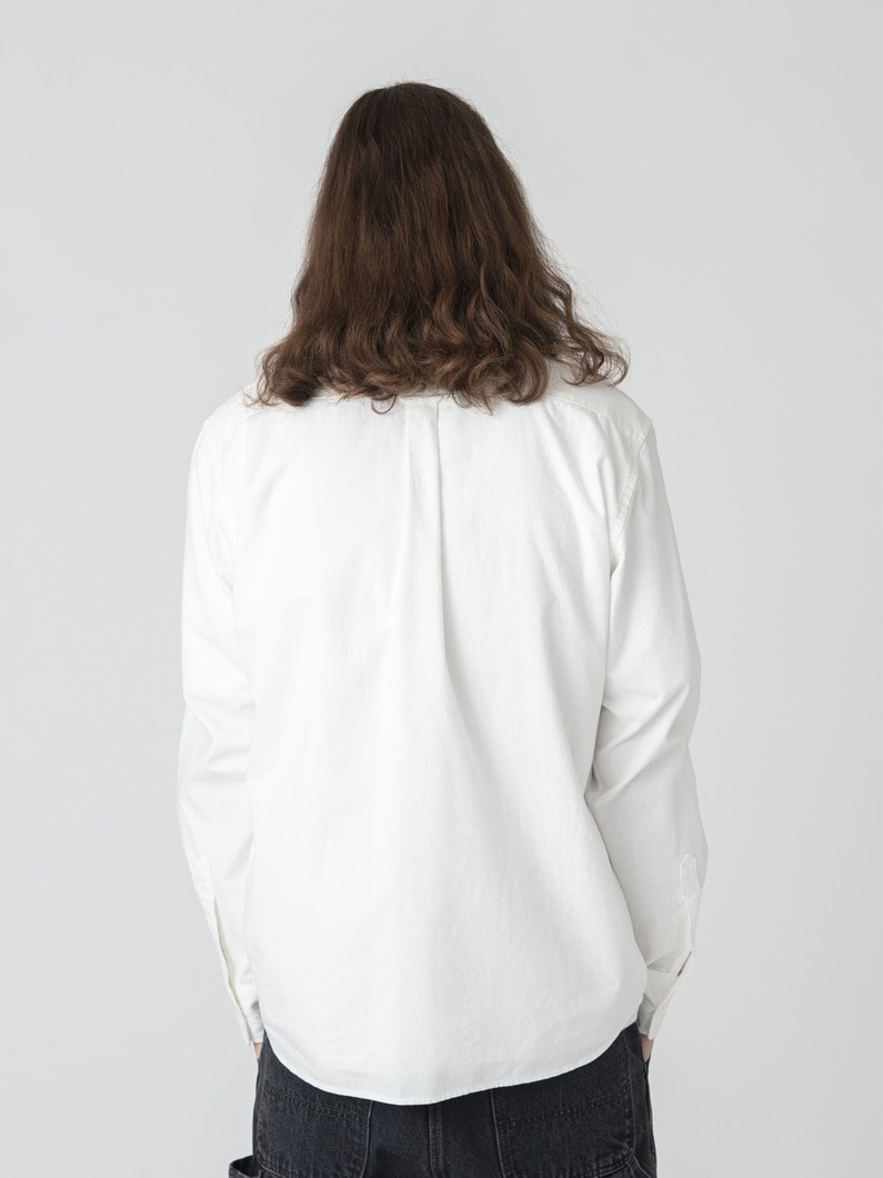 シャンブレー ボタンダウン シャツ 詳細画像 off white 3