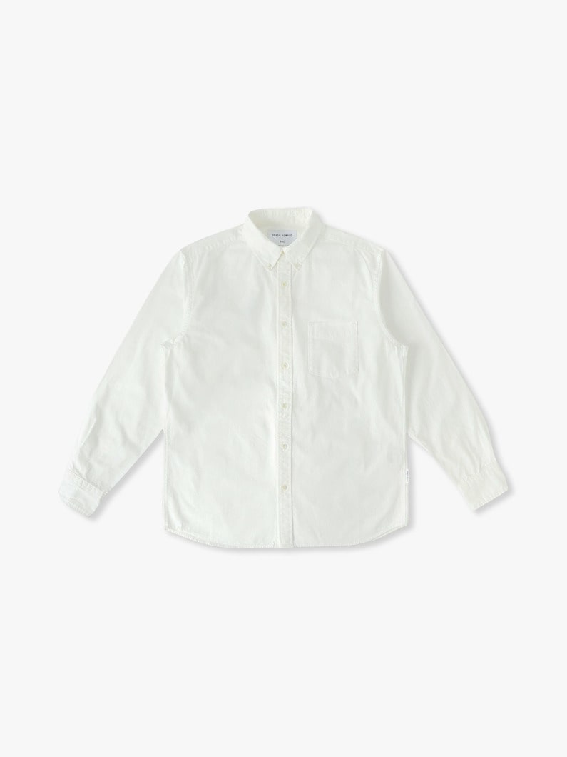 シャンブレー ボタンダウン シャツ 詳細画像 off white 4