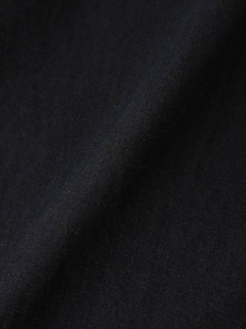 スラブシャンブレー オープンカラー ショートスリーブシャツ 詳細画像 black 4