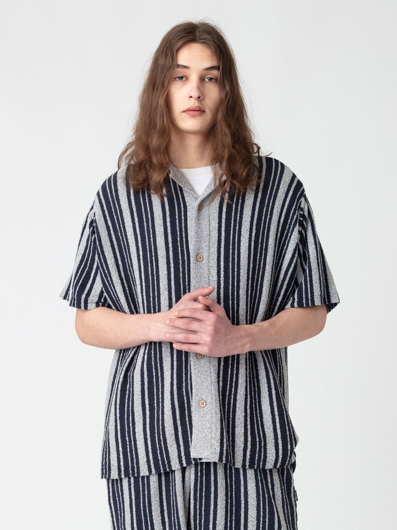 ユーティリティ バジャ シャツ 詳細画像 navy/gray