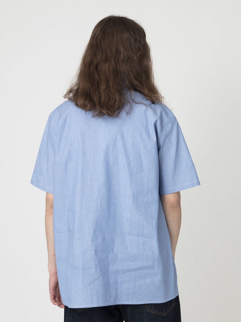 シャンブレー ショートスリーブ シャツ 詳細画像 light blue 2