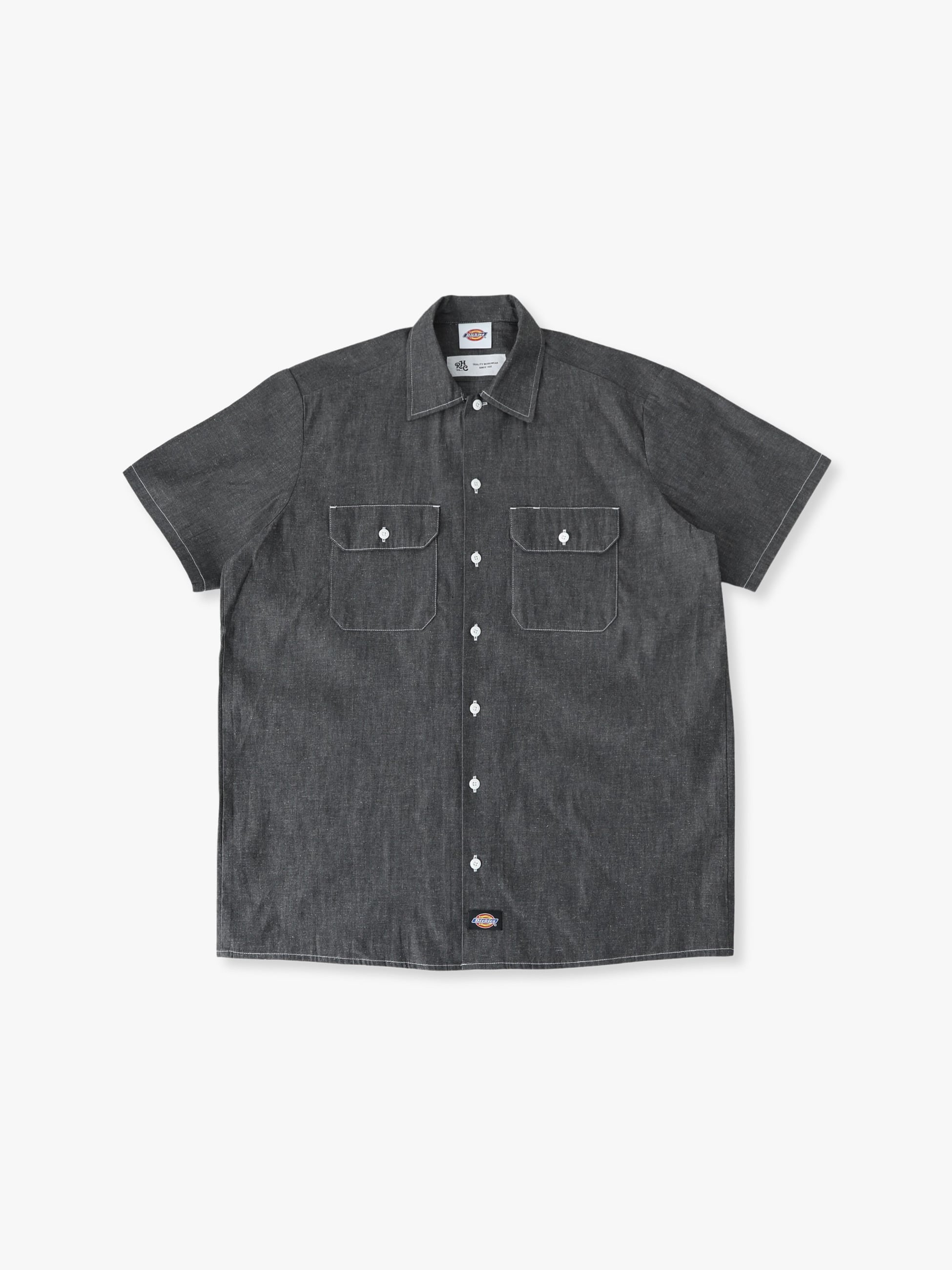 Dickies USA製 ブラックシャンブレーシャツ シャンブレー ショートスリーブ シャツ｜Dickies(ディッキーズ)｜Ron