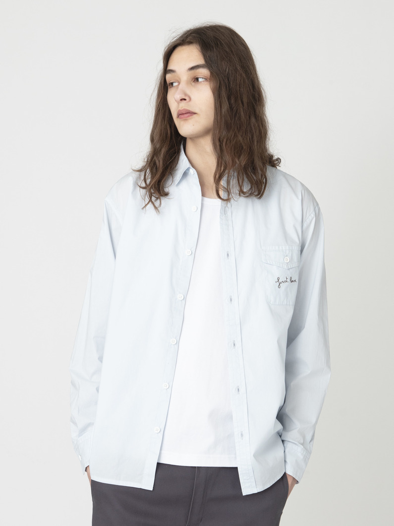 エンブロイダリー ポケット シャツ 詳細画像 light blue 1