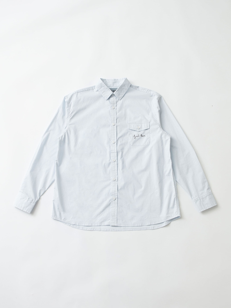 エンブロイダリー ポケット シャツ 詳細画像 light blue 4