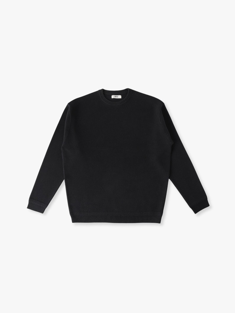 コットンリネン ダブルフェイス ニットプルオーバー 詳細画像 black 3