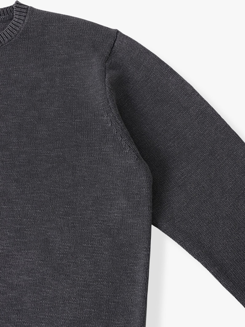 スラブコットン アシッド ニットプルオーバー 詳細画像 charcoal gray 2