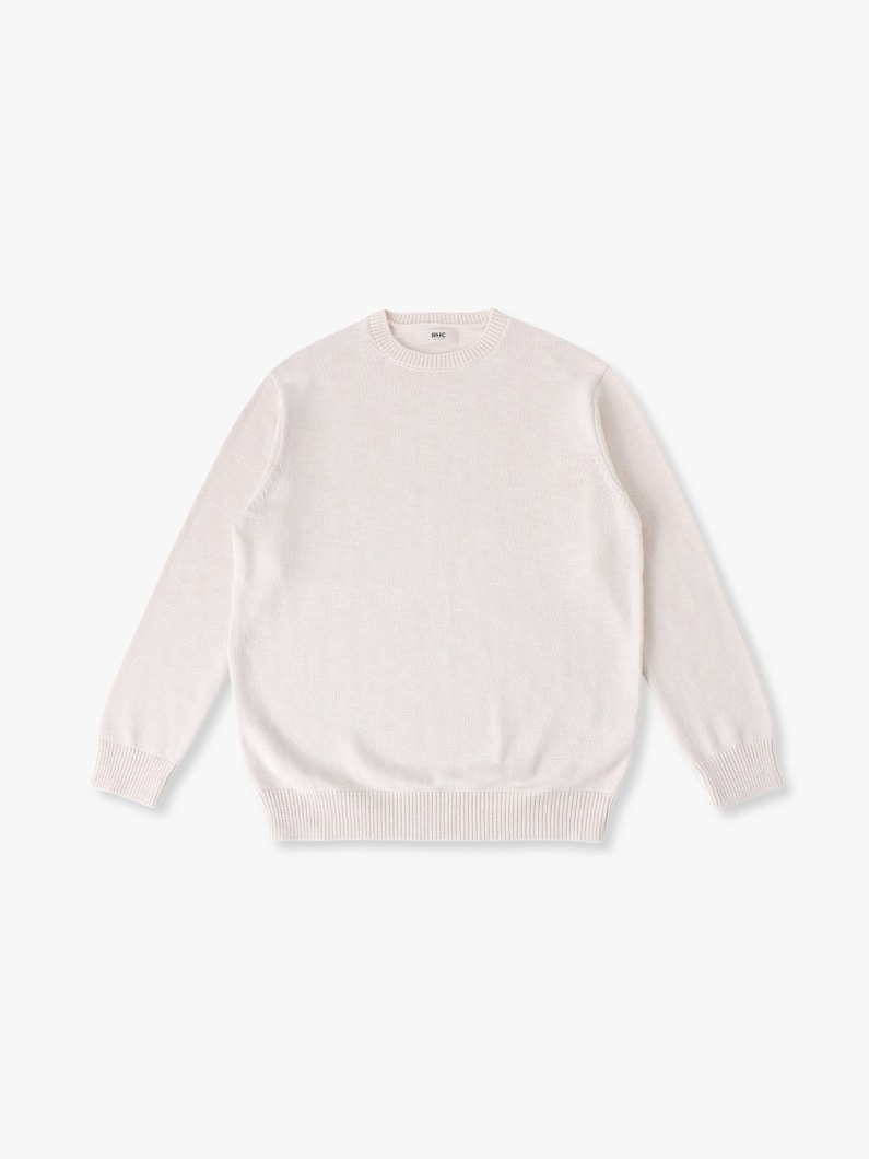 スラブコットン アシッド ニットプルオーバー 詳細画像 off white 3