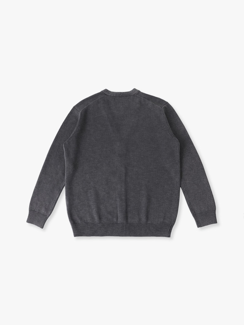 スラブコットン アシッド ニットカーディガン 詳細画像 charcoal gray 1