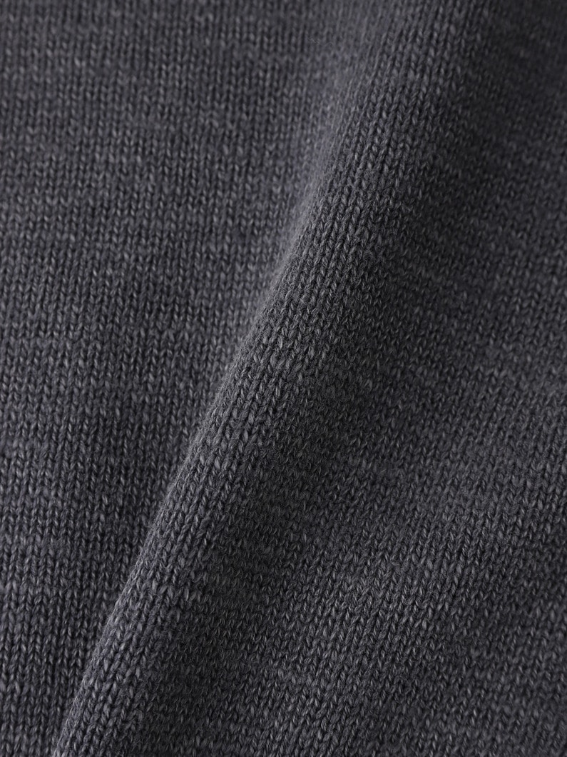 スラブコットン アシッド ニットカーディガン 詳細画像 charcoal gray 3
