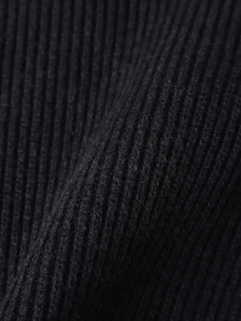 コットンカシミア ドライバーズニット ジップカーディガン 詳細画像 gray 4