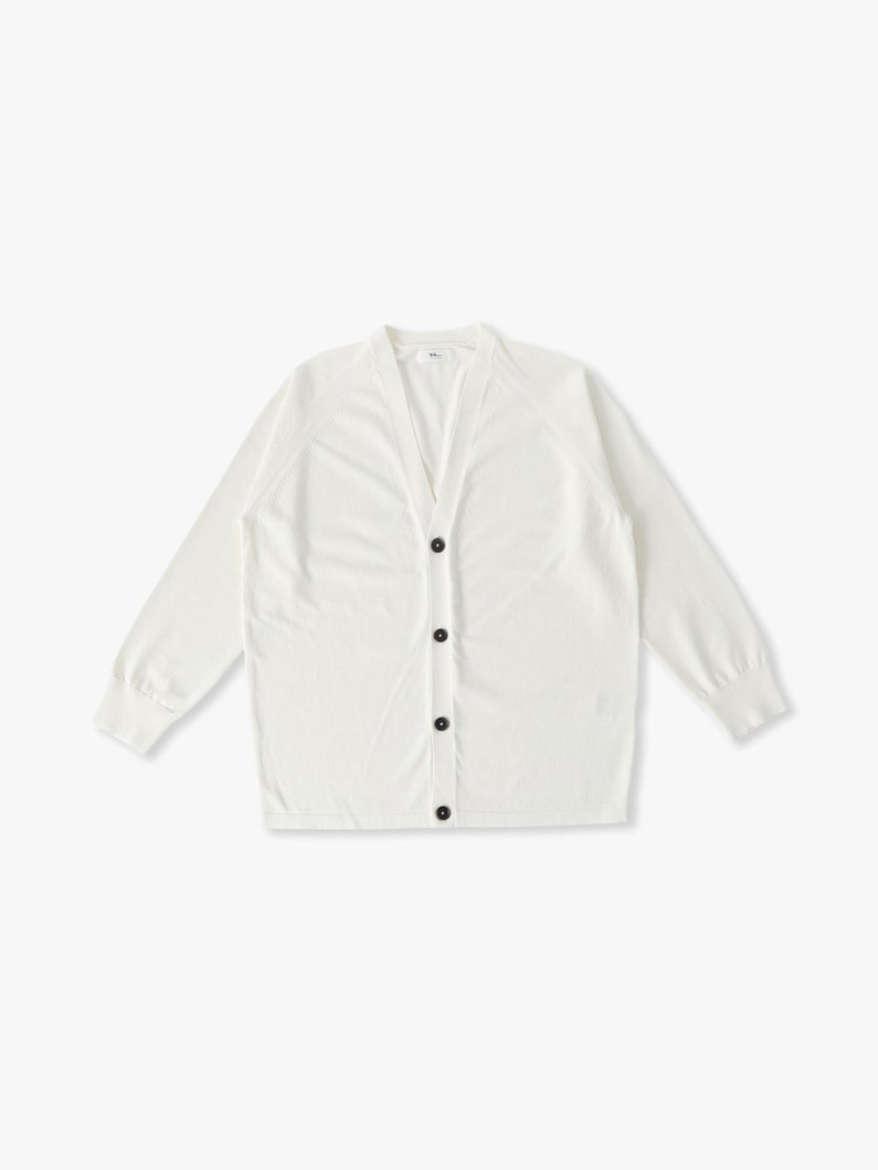 アシッド ニットカーディガン 詳細画像 ivory 1
