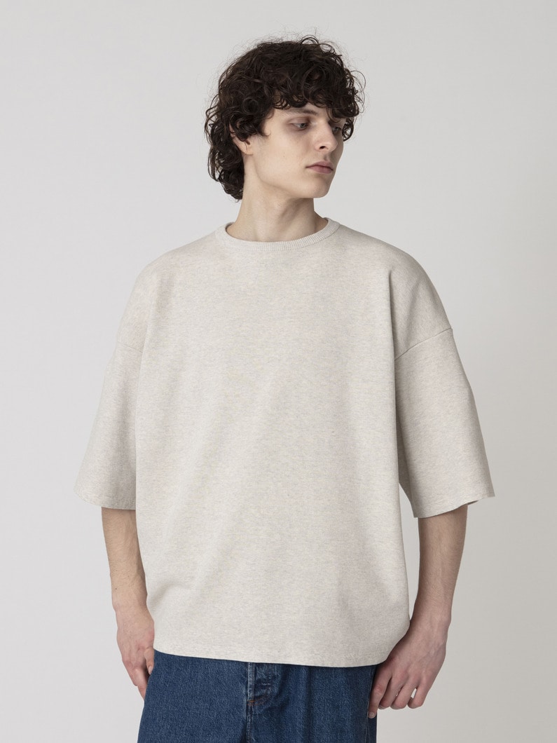 リサイクルコットン スムース ニットティー 詳細画像 light gray 1