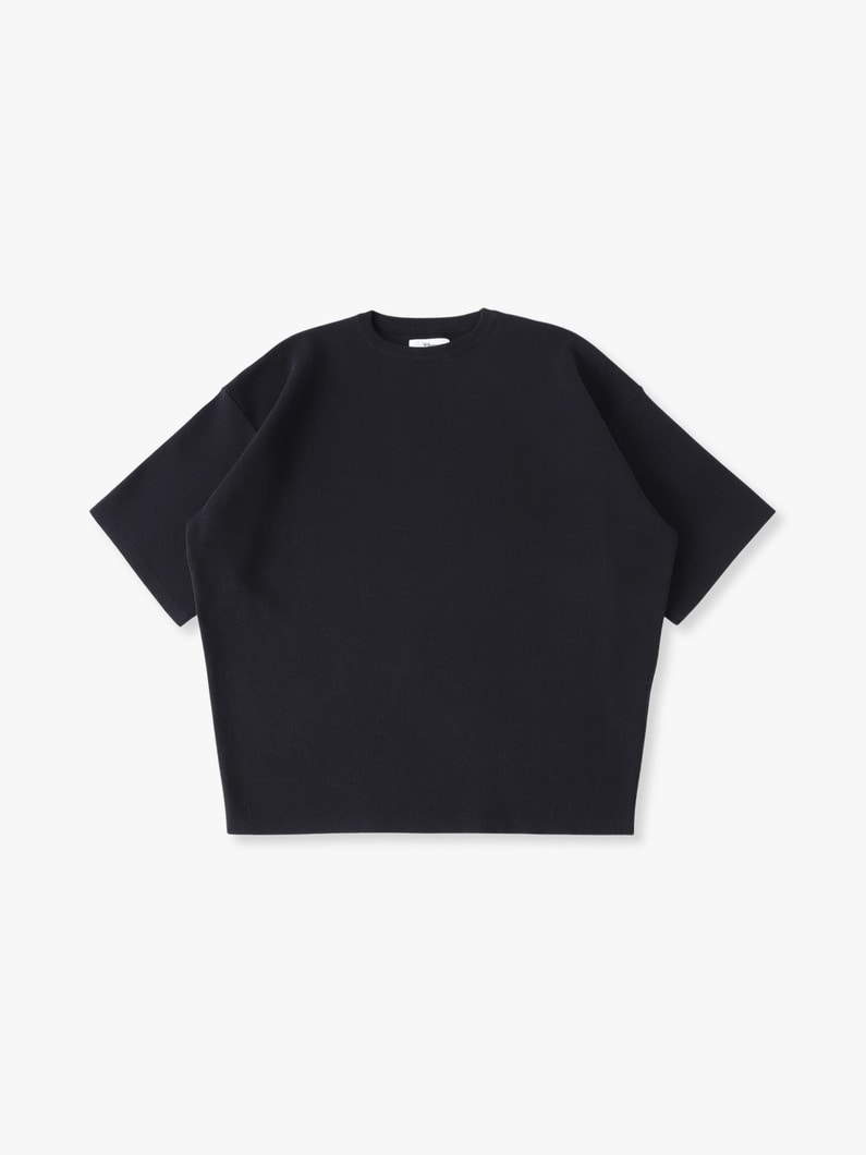 リサイクルコットン スムース ニットティー 詳細画像 black 3