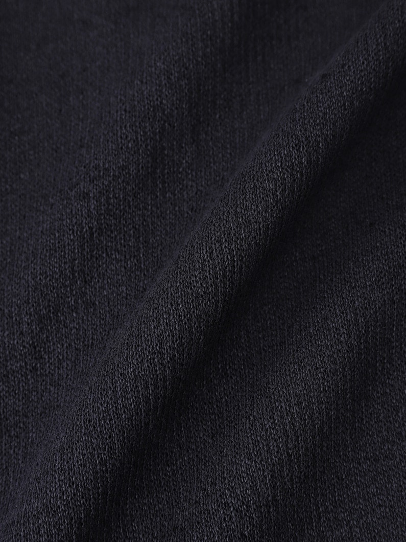 ジャパニーズペーパー パイルライニング ニットカーディガン 詳細画像 black 3