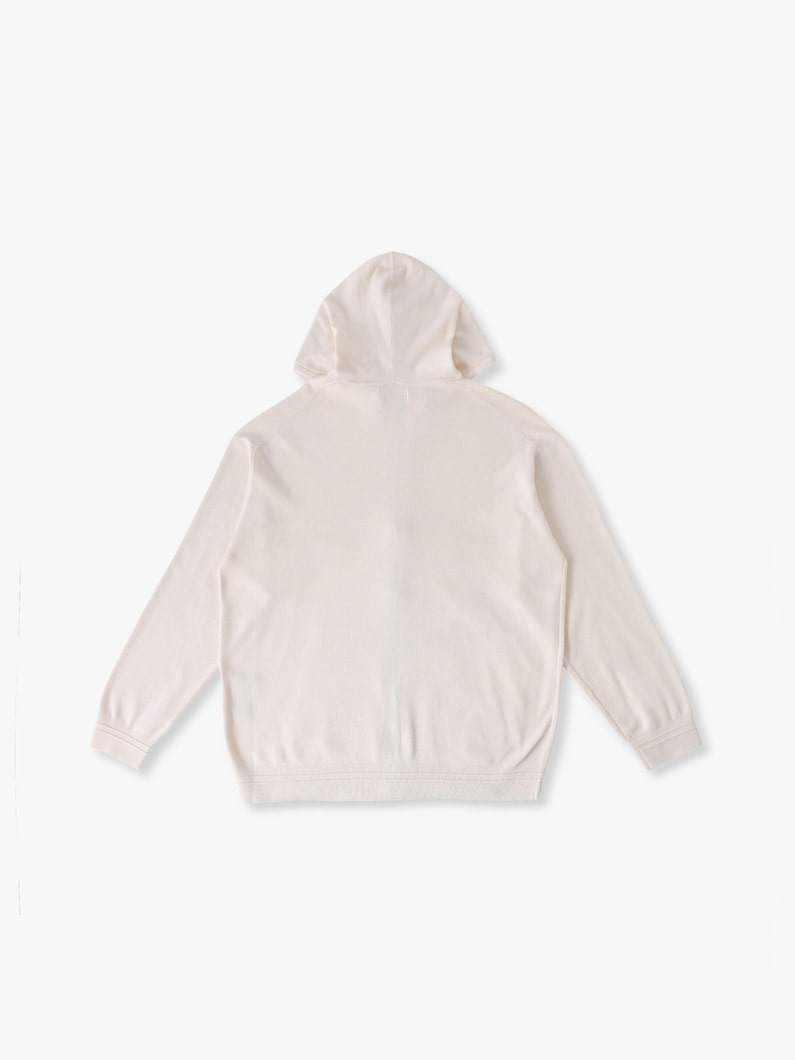 ソフトコットン ニットフーディー 詳細画像 top gray 1